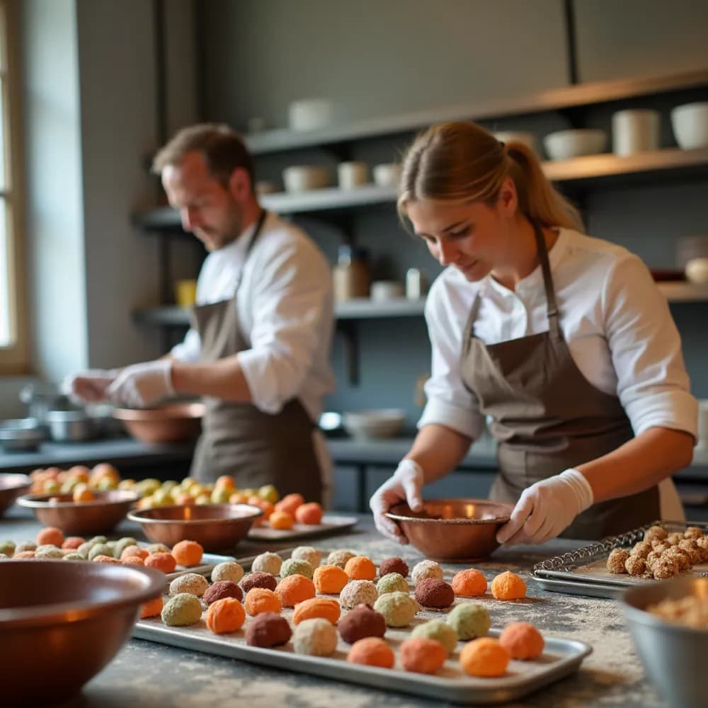 Chocolate and Candy production by chefs