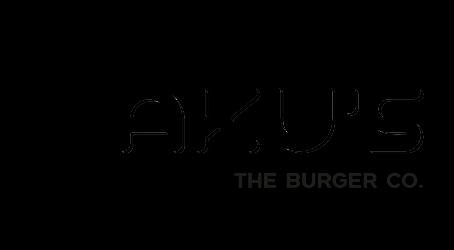 Aku's The Burger Co. Logo
