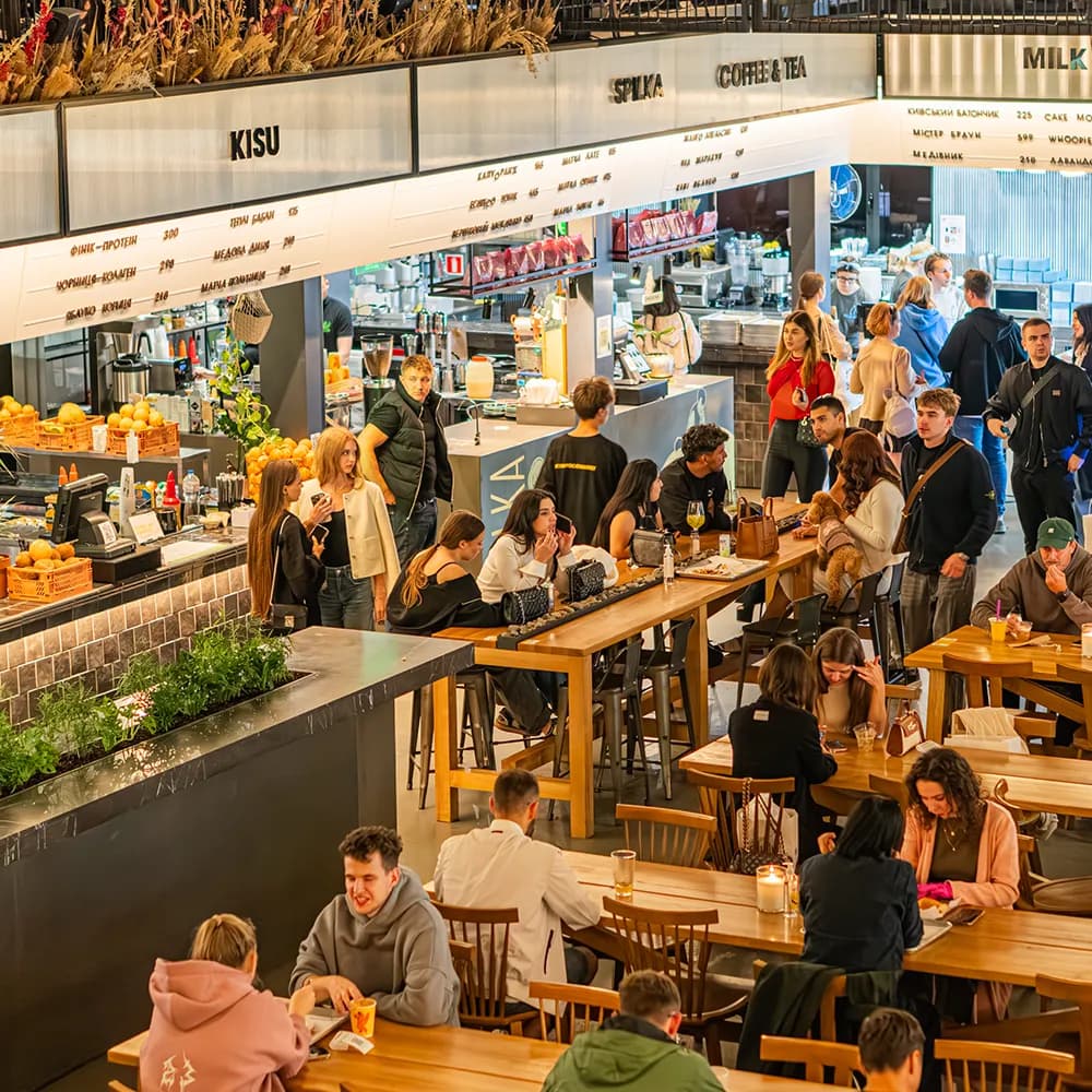 Busy Food Court