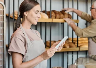 Restaurant staff handling supply chain
