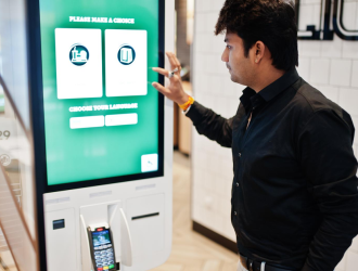 Self ordering at a restaurant