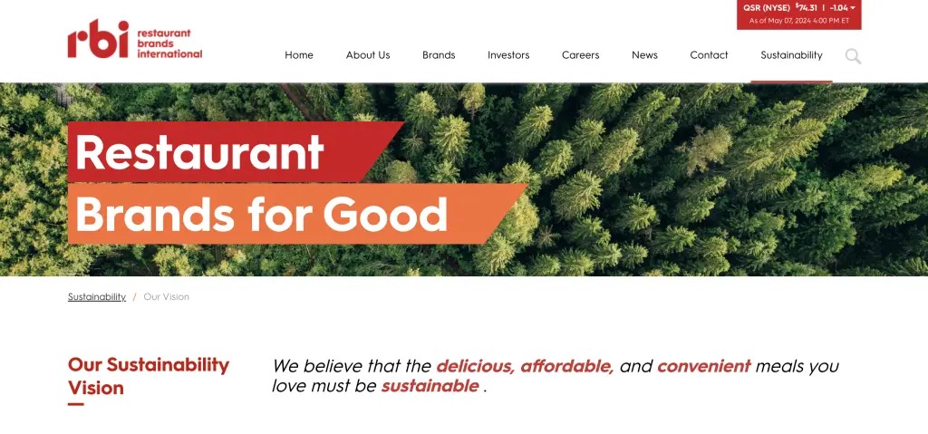 Restaurant Brands for Good