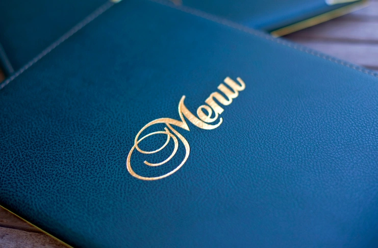 An image of a menu 