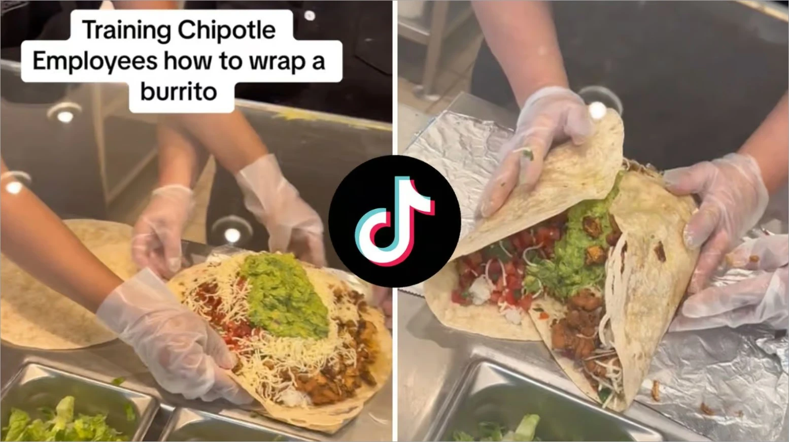Chipotle employee turns burrito edges