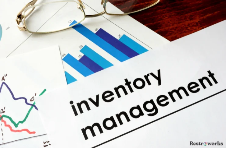 a sheet with inventory management written on it