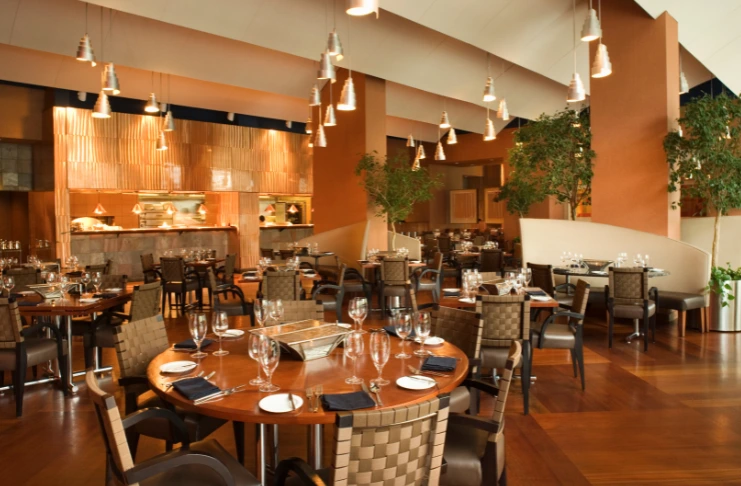 a beautiful restaurant setting