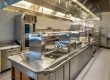 Shows a virtual kitchen