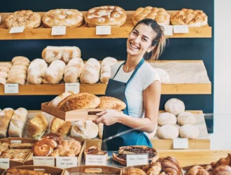 A lady doing bakery business from home