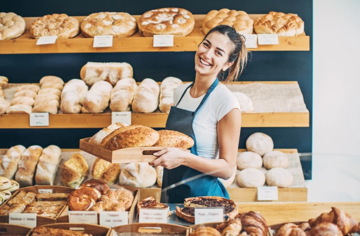 A lady doing bakery business from home