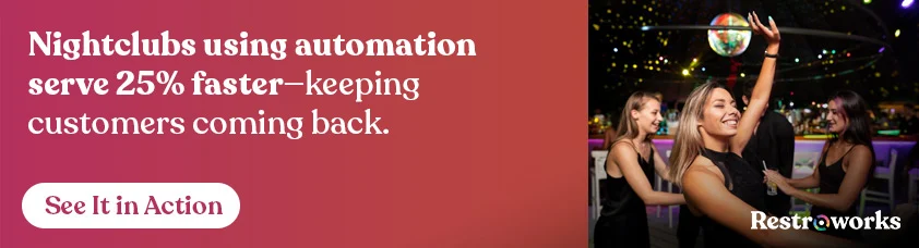 Nightclubs using automation serve 25% faster—keeping customers coming back.