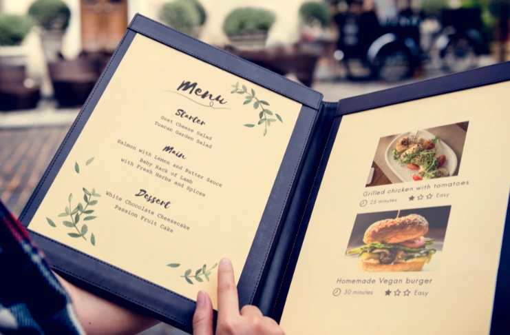 Menu item's cost