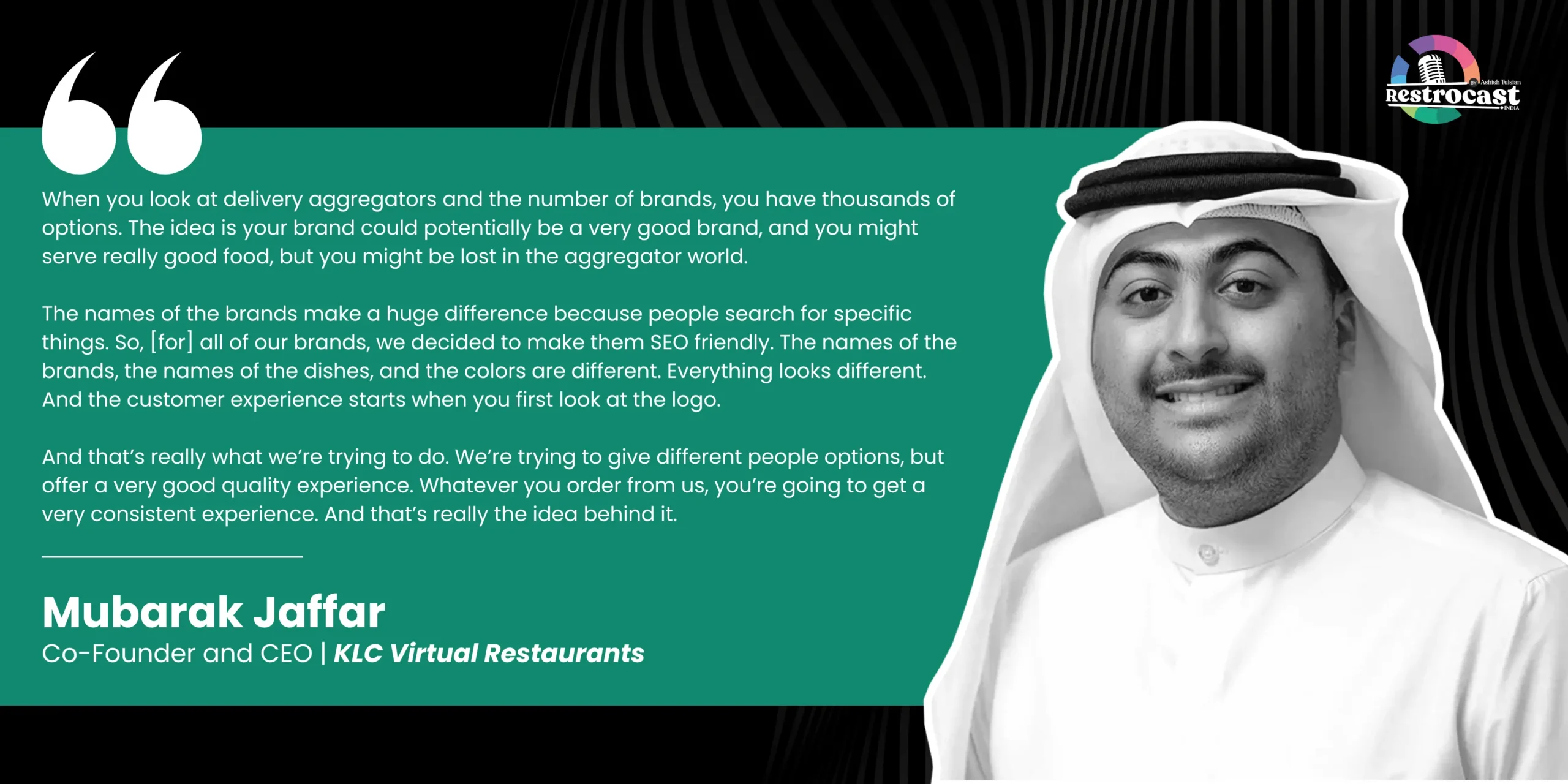 Mubarak Jaffar on Restrocast