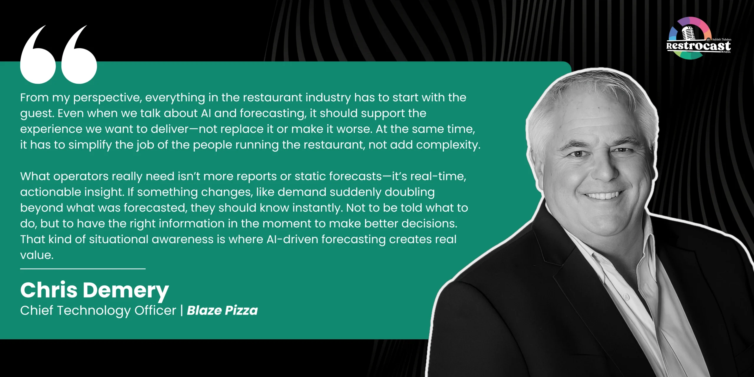 Chris Demery on how AI and forecasting should actually work in restaurants