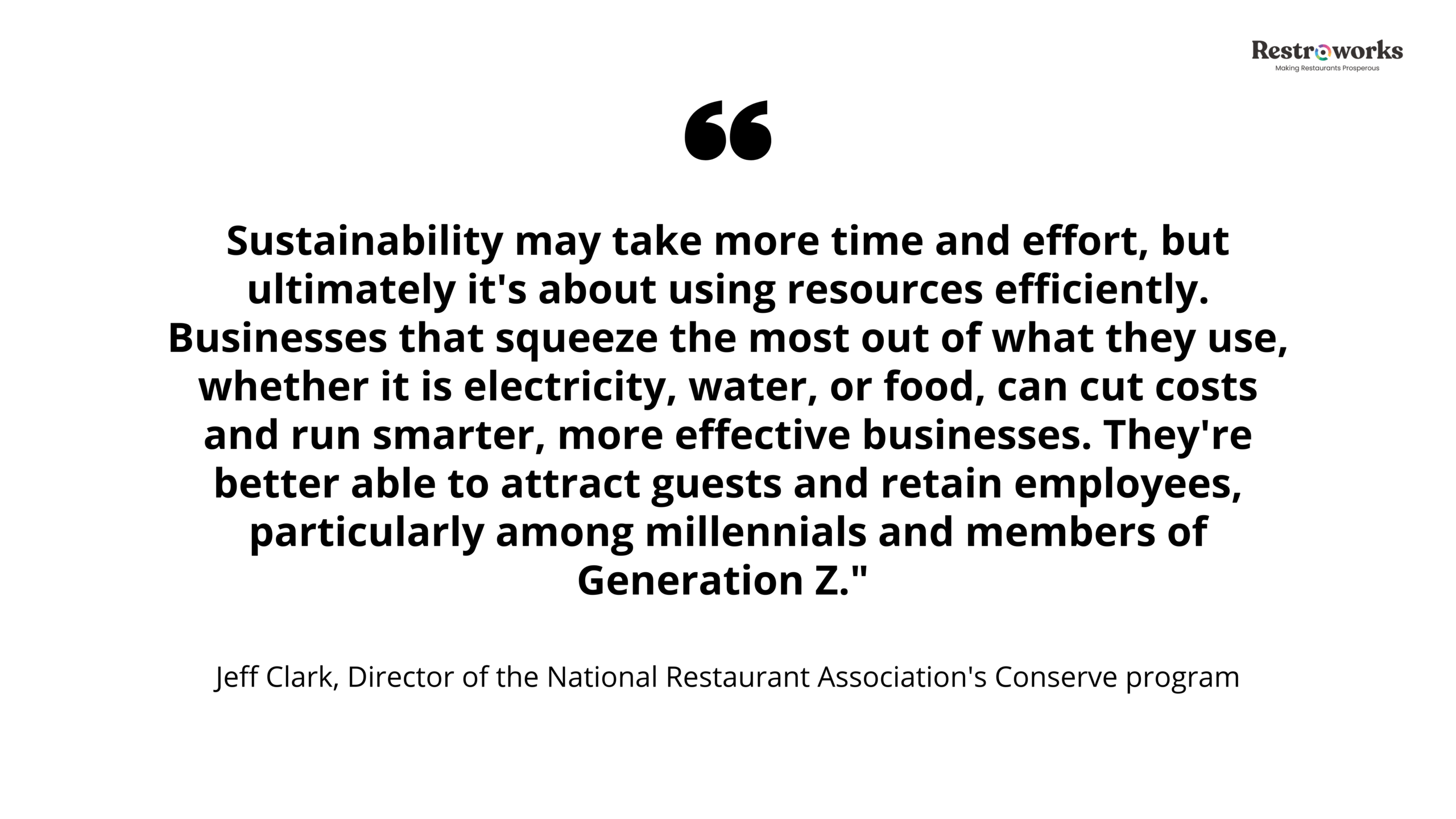 Jeff Clark on sustainability practices for restaurant groups