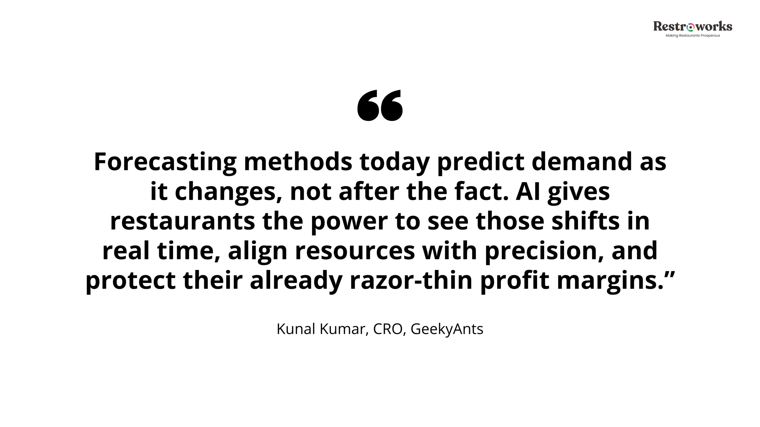 Kunal Kumar on AI-Powered Demand Forecasting For Restaurant Chains