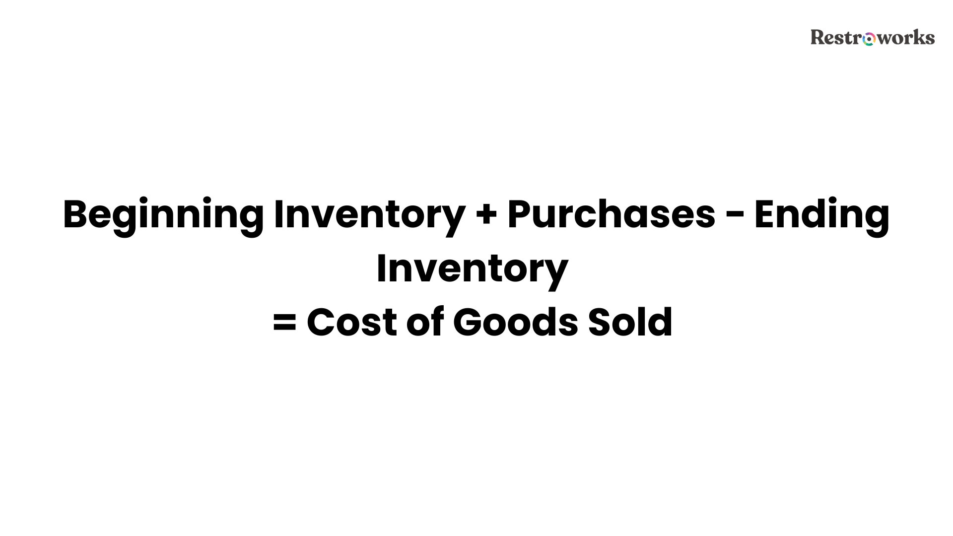 Food Cost Formula