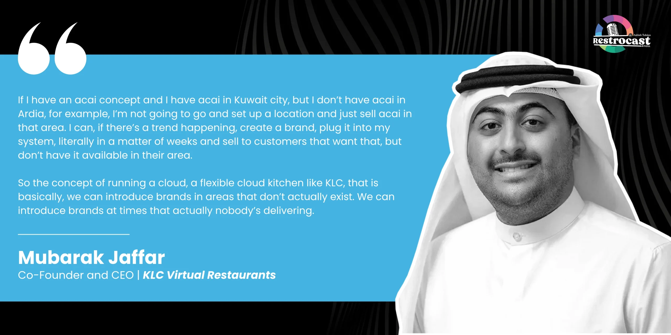 mubarak jaffar for cloud kitchen from home
