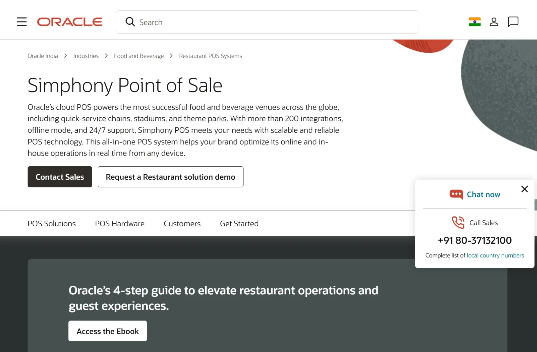 Oracle Simphony - Restaurant POS software