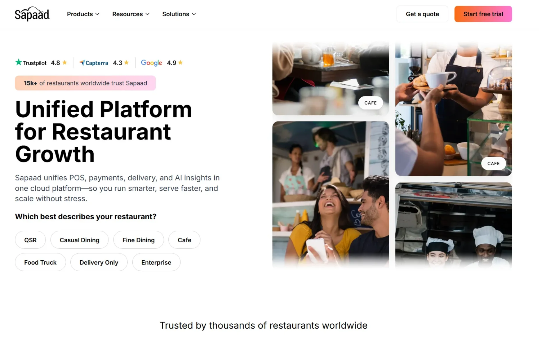 Restaurant POS software - Sapaad