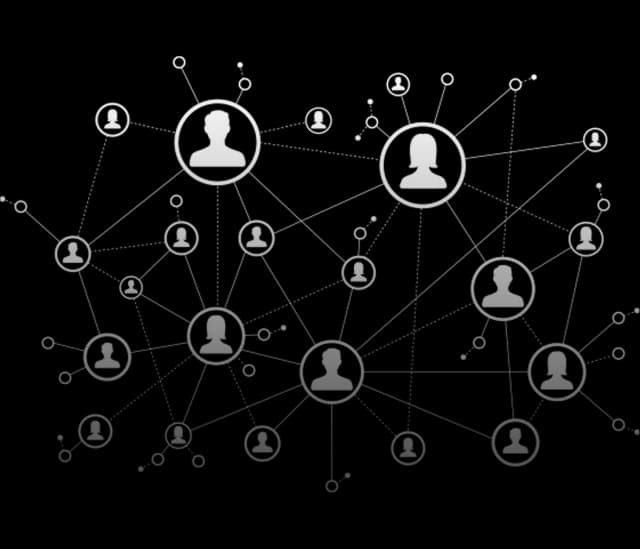 Cluster of people