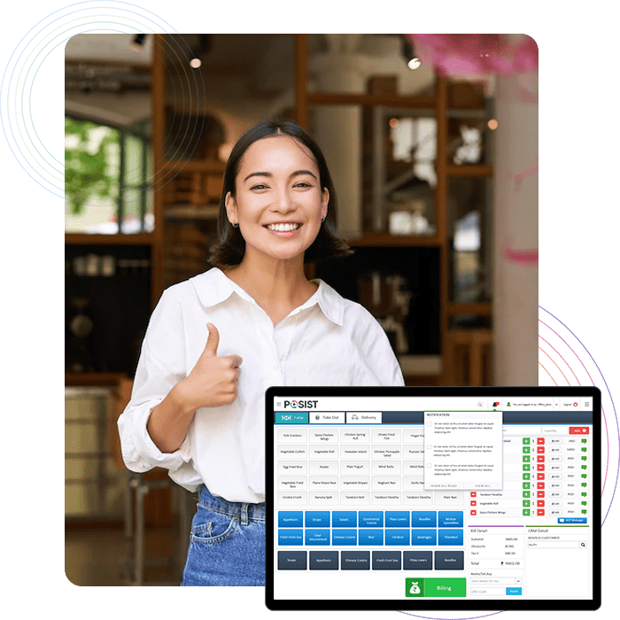 شخص يحب واجهة نقطة البيع Restroworks